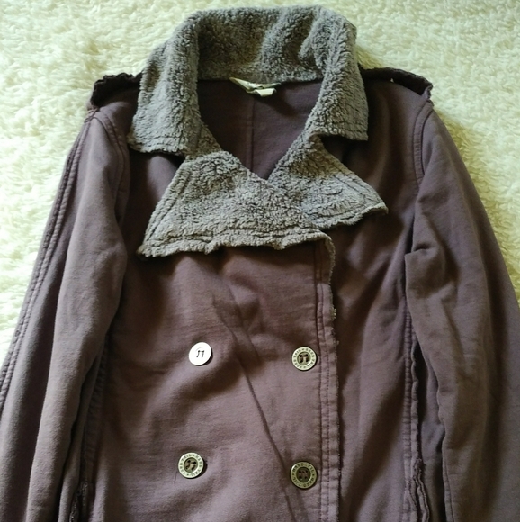 y2k purple cotton trench - Picture 2 of 11